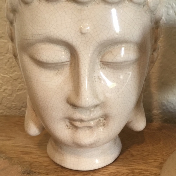 Ceramic Bodhi Satva Buddha Raku fired garden bookshelf - Picture 3 of 6